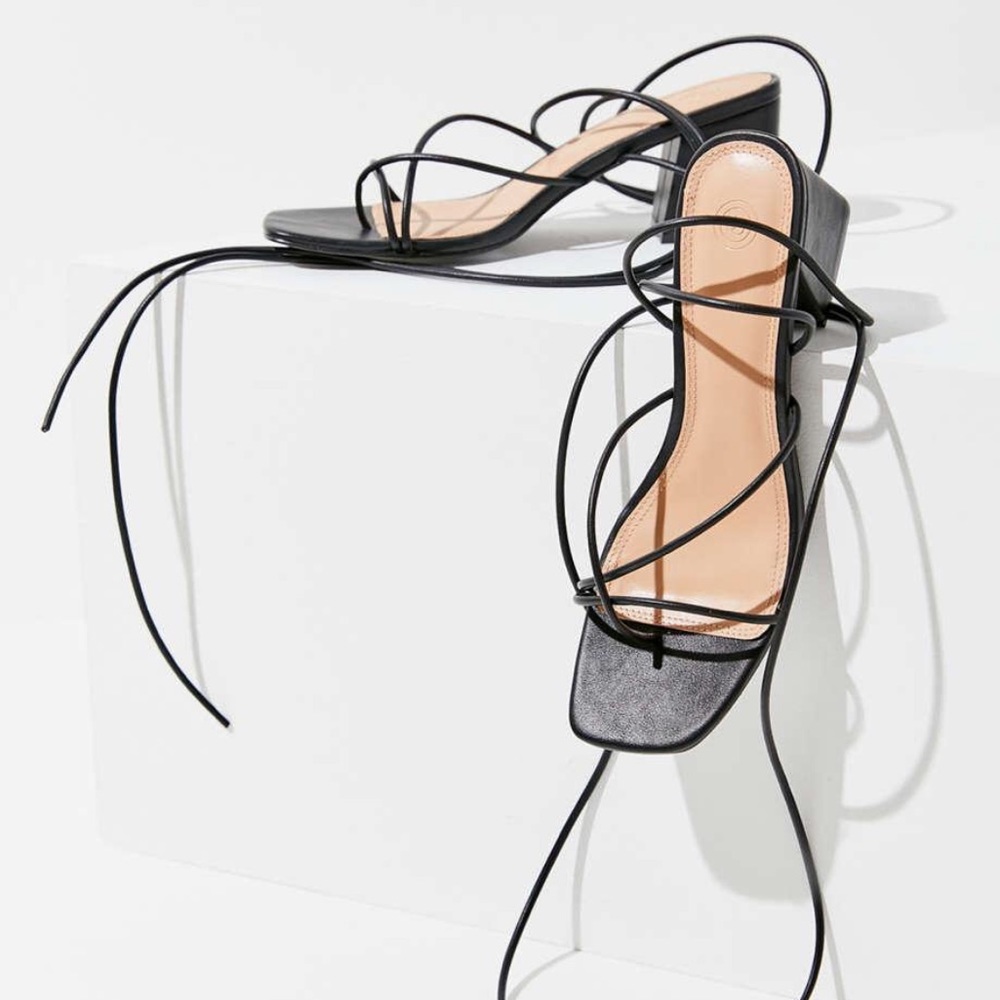 Urban Outfitters Alexa Strappy Ankle Wrap Sandal